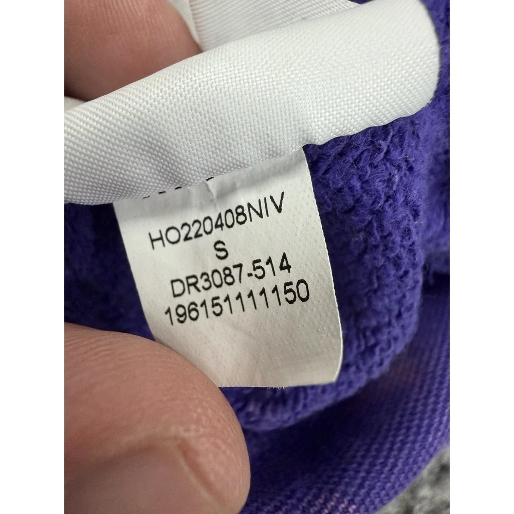 Jordan Nike Flight Fleece Pullover Hoodie Men's S Purple Acid Wash French Terry